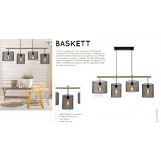 Подвесная люстра Lucide Baskett 45459/04/30