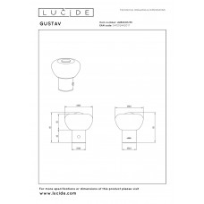 Настольная лампа Lucide GUSTAV 44521/01/33