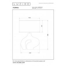 Настольная лампа Lucide FORMA 34551/81/31