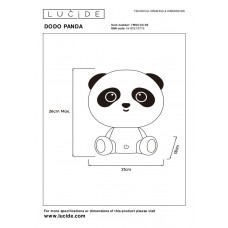 Настольная лампа Lucide DODO PANDA 71593/03/30