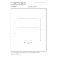 Настольная лампа Lucide LEEROY 03548/52/41