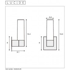 Подсветка для зеркал Lucide Jesse 04202/01/30