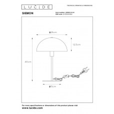 Настольная лампа Lucide SIEMON 45596/01/44