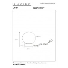 Настольная лампа Lucide JORIT 45563/25/61