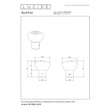 Настольная лампа Lucide GUSTAV 44521/01/38 Настольная лампа Lucide GUSTAV 44521/01/38