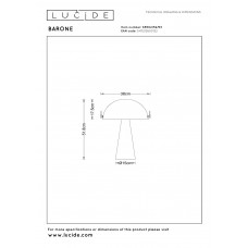 Настольная лампа Lucide BARONE 65502/52/53