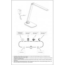 Настольная лампа Lucide Vario Led 24656/10/30