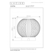 Настольная лампа Lucide CINTRA 13599/02/60
