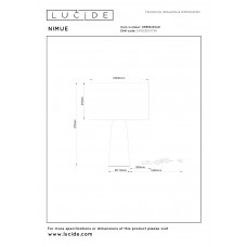 Настольная лампа Lucide NIMUE 05556/81/41