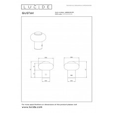 Настольная лампа Lucide GUSTAV 44520/01/33