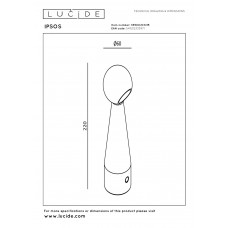 Настольная лампа Lucide IPSOS 33500/03/35