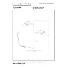 Настольная лампа Lucide TUNDRAN 34544/02/30