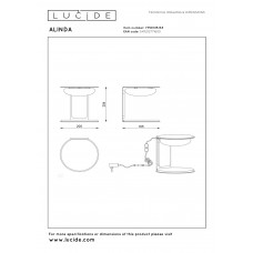 Настольная лампа Lucide ALINDA 77591/15/33
