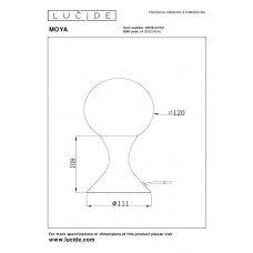 Настольная лампа Lucide MOYA 25516/01/02