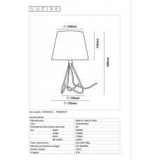 Настольная лампа Lucide Gitta 47500/81/17