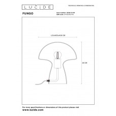 Настольная лампа Lucide FUNGO 10514/01/65