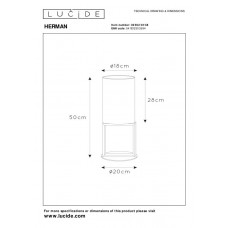 Настольная лампа Lucide HERMAN 30562/81/38
