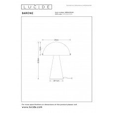 Настольная лампа Lucide BARONE 65502/33/41