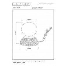 Настольная лампа Lucide GLITZER 10527/01/14