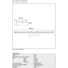 Подсветка для зеркал Lucide Onno 79297/08/12