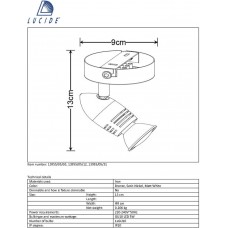 Спот Lucide Caro Led 13955/05/12