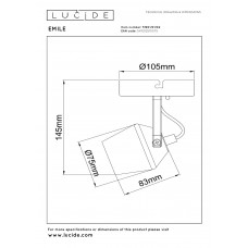 Спот Lucide EMILE 51901/01/02
