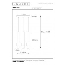 Подвесной светильник Lucide MARGARY 24402/15/30