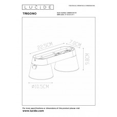 Потолочный светильник Lucide TRIGONO 09935/02/31