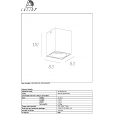 Потолочный светильник Lucide Bentoo Led 09913/05/31