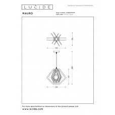 Подвесной светильник Lucide MAURO 77489/33/41