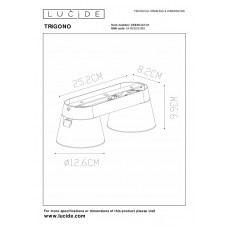 Потолочный светильник Lucide TRIGONO 09936/02/31