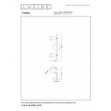 Настенный светильник Lucide TIANA 65901/02/05
