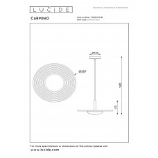 Подвесной светильник Lucide CARMINO 77492/07/41