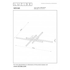 Потолочный светильник Lucide NOVAK 78100/42/30