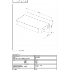 Настенный светодиодный светильник Lucide Atkin 77280/05/30