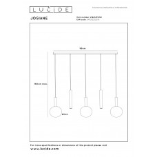 Подвесной светильник Lucide JOSIANE 21441/05/62 Подвесной светильник Lucide JOSIANE 21441/05/62