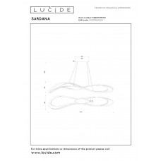 Подвесной светильник Lucide SARDANA 52400/59/02