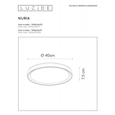 Потолочный светодиодный светильник Lucide Nuria 79182/24/31