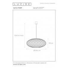 Подвесной светильник Lucide WOLFRAM 21417/99/02