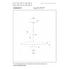 Подвесной светильник Lucide KENNETH 41412/40/30