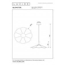 Подвесной светильник Lucide BLOMSTER 77493/07/41