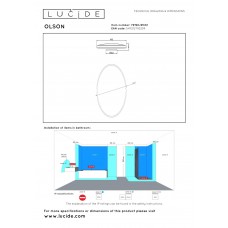 Потолочный светильник Lucide OLSON 79190/45/61