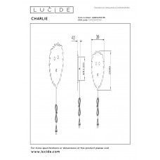 Настенный светильник Lucide CHARLIE 44204/08/38