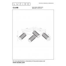 Потолочный светильник Lucide CLUBS 09939/14/30