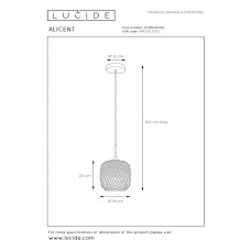 Подвесной светильник Lucide ALICENT 03450/01/02