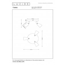 Потолочный светильник Lucide TIANA 65901/13/41