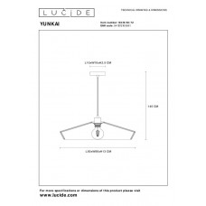 Подвесной светильник Lucide YUNKAI 10413/50/72