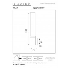 Настенный светильник Lucide PILAR 63800/01/30