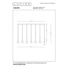 Подвесной светильник Lucide CALINA 24404/70/30