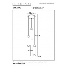 Подвесной светильник Lucide ORLANDO 74404/13/65
